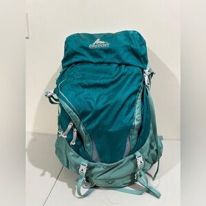 Gregory unisex Emerald and Gray Backpack